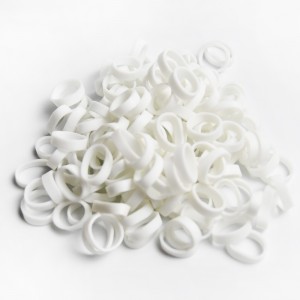 工場カスタマイズされた卸売白の高弾性アンチエイジングデータケーブルストラップリング
