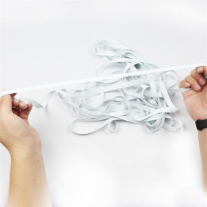 工場卸売ホワイト水着ラバーストラップマスク耳ストラップ弾性ストラップ